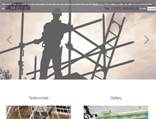 Tablet Screenshot of millenniumscaffolding.co.uk